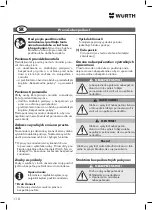 Preview for 116 page of Würth DSS 1/2" Premium Compact Translation Of The Original Operating Instructions