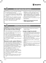 Preview for 124 page of Würth DSS 1/2" Premium Compact Translation Of The Original Operating Instructions