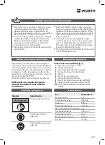 Preview for 127 page of Würth DSS 1/2" Premium Compact Translation Of The Original Operating Instructions