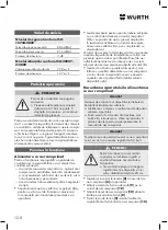 Preview for 128 page of Würth DSS 1/2" Premium Compact Translation Of The Original Operating Instructions