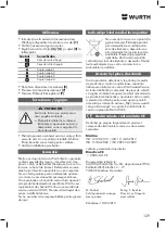 Preview for 129 page of Würth DSS 1/2" Premium Compact Translation Of The Original Operating Instructions