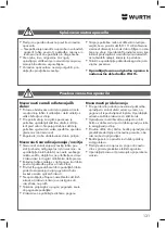 Preview for 131 page of Würth DSS 1/2" Premium Compact Translation Of The Original Operating Instructions