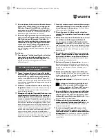 Preview for 21 page of Würth EMS 12-A Translation Of The Original Operating Instructions