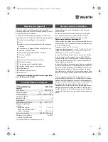 Preview for 31 page of Würth EMS 12-A Translation Of The Original Operating Instructions