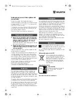 Preview for 43 page of Würth EMS 12-A Translation Of The Original Operating Instructions