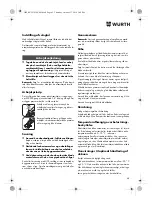 Preview for 65 page of Würth EMS 12-A Translation Of The Original Operating Instructions