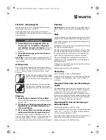 Preview for 86 page of Würth EMS 12-A Translation Of The Original Operating Instructions