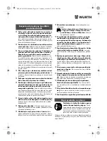 Preview for 128 page of Würth EMS 12-A Translation Of The Original Operating Instructions