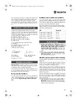 Preview for 130 page of Würth EMS 12-A Translation Of The Original Operating Instructions