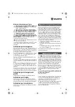 Предварительный просмотр 23 страницы Würth EMS 350-SL COMPACT Translation Of The Original Operating Instructions