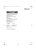 Предварительный просмотр 25 страницы Würth EMS 350-SL COMPACT Translation Of The Original Operating Instructions