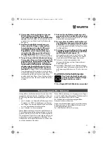 Предварительный просмотр 12 страницы Würth EMS 450-1.7 Compact Operating Instructions Manual