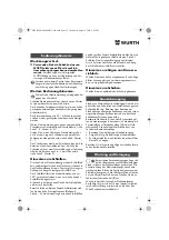 Предварительный просмотр 13 страницы Würth EMS 450-1.7 Compact Operating Instructions Manual