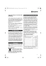 Предварительный просмотр 14 страницы Würth EMS 450-1.7 Compact Operating Instructions Manual