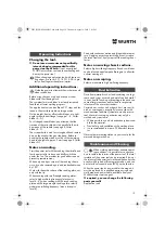 Предварительный просмотр 19 страницы Würth EMS 450-1.7 Compact Operating Instructions Manual