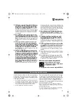 Предварительный просмотр 24 страницы Würth EMS 450-1.7 Compact Operating Instructions Manual