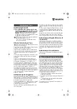 Предварительный просмотр 25 страницы Würth EMS 450-1.7 Compact Operating Instructions Manual