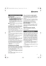 Предварительный просмотр 37 страницы Würth EMS 450-1.7 Compact Operating Instructions Manual