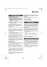 Предварительный просмотр 55 страницы Würth EMS 450-1.7 Compact Operating Instructions Manual