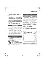 Предварительный просмотр 56 страницы Würth EMS 450-1.7 Compact Operating Instructions Manual