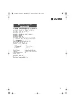 Предварительный просмотр 57 страницы Würth EMS 450-1.7 Compact Operating Instructions Manual