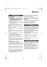 Предварительный просмотр 61 страницы Würth EMS 450-1.7 Compact Operating Instructions Manual