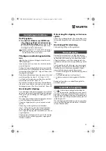 Предварительный просмотр 73 страницы Würth EMS 450-1.7 Compact Operating Instructions Manual