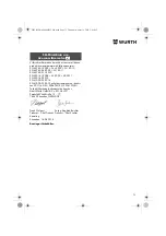 Предварительный просмотр 75 страницы Würth EMS 450-1.7 Compact Operating Instructions Manual