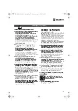 Предварительный просмотр 78 страницы Würth EMS 450-1.7 Compact Operating Instructions Manual