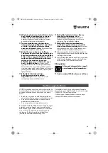 Предварительный просмотр 84 страницы Würth EMS 450-1.7 Compact Operating Instructions Manual