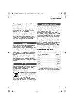 Предварительный просмотр 86 страницы Würth EMS 450-1.7 Compact Operating Instructions Manual