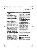 Предварительный просмотр 90 страницы Würth EMS 450-1.7 Compact Operating Instructions Manual