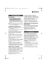 Предварительный просмотр 97 страницы Würth EMS 450-1.7 Compact Operating Instructions Manual