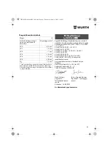 Предварительный просмотр 99 страницы Würth EMS 450-1.7 Compact Operating Instructions Manual