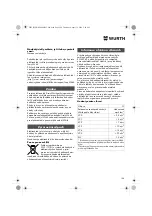 Предварительный просмотр 104 страницы Würth EMS 450-1.7 Compact Operating Instructions Manual