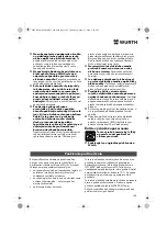 Предварительный просмотр 108 страницы Würth EMS 450-1.7 Compact Operating Instructions Manual