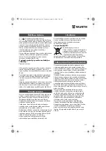 Предварительный просмотр 110 страницы Würth EMS 450-1.7 Compact Operating Instructions Manual