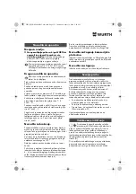 Предварительный просмотр 121 страницы Würth EMS 450-1.7 Compact Operating Instructions Manual