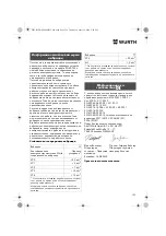 Предварительный просмотр 129 страницы Würth EMS 450-1.7 Compact Operating Instructions Manual