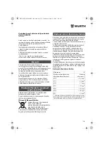 Предварительный просмотр 134 страницы Würth EMS 450-1.7 Compact Operating Instructions Manual