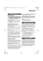 Предварительный просмотр 139 страницы Würth EMS 450-1.7 Compact Operating Instructions Manual