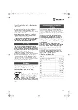 Предварительный просмотр 140 страницы Würth EMS 450-1.7 Compact Operating Instructions Manual