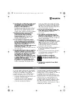 Предварительный просмотр 144 страницы Würth EMS 450-1.7 Compact Operating Instructions Manual