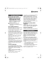 Предварительный просмотр 145 страницы Würth EMS 450-1.7 Compact Operating Instructions Manual