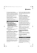 Предварительный просмотр 151 страницы Würth EMS 450-1.7 Compact Operating Instructions Manual