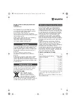 Предварительный просмотр 158 страницы Würth EMS 450-1.7 Compact Operating Instructions Manual