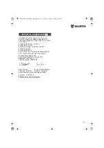 Предварительный просмотр 159 страницы Würth EMS 450-1.7 Compact Operating Instructions Manual