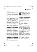 Предварительный просмотр 10 страницы Würth EPM 160-E Translation Of The Original Operating Instructions