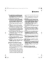 Предварительный просмотр 13 страницы Würth EPM 160-E Translation Of The Original Operating Instructions