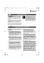 Предварительный просмотр 17 страницы Würth EPM 160-E Translation Of The Original Operating Instructions